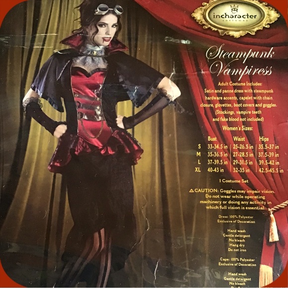 Steampunk  Vampire Costume - Picture 1 of 6